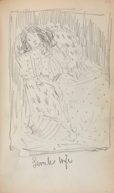 Italiensk skissebok: Levuks kone side 170, 1898-1899. av Maurice Brazil Prendergast