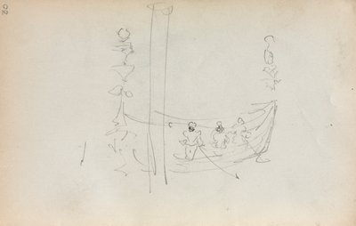 Italiensk skissebok: Venetian Boat side 30, 1898-1899. av Maurice Brazil Prendergast