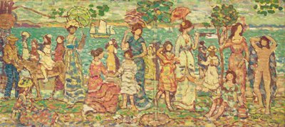 Promenade, ca. 1914-15 av Maurice Brazil Prendergast