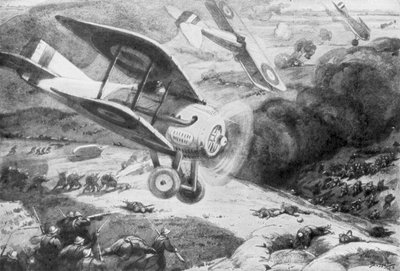 Luftkavaleri, angrep infanteriet, 1918, 1926 av Maurice Busset
