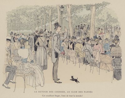 Illustrasjon for Paris Brillant (farge litho) av Maurice Charles Mathieu Bonvoisin
