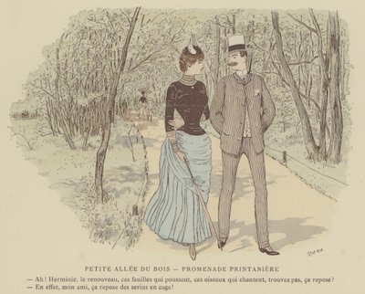 Illustrasjon for Paris Brillant (farge litho) av Maurice Charles Mathieu Bonvoisin