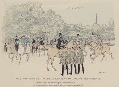 Illustrasjon for Paris Brillant (farge litho) av Maurice Charles Mathieu Bonvoisin