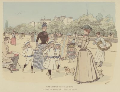 Illustrasjon for Paris Brillant (farge litho) av Maurice Charles Mathieu Bonvoisin