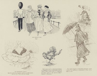Illustrasjon for London Life by Mars av Maurice Charles Mathieu Bonvoisin