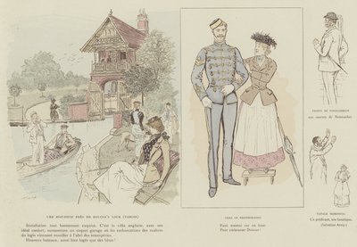Illustrasjon for London Life by Mars av Maurice Charles Mathieu Bonvoisin