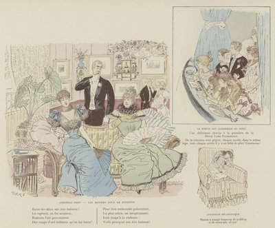 Illustrasjon for London Life by Mars av Maurice Charles Mathieu Bonvoisin