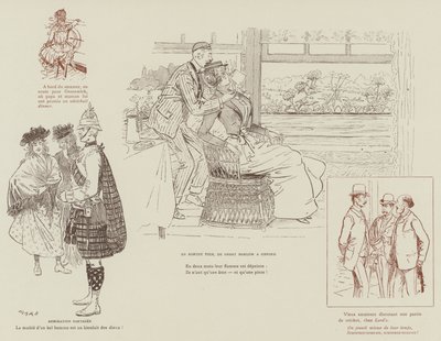 Illustrasjon for London Life by Mars av Maurice Charles Mathieu Bonvoisin