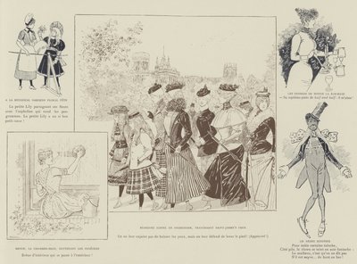 Illustrasjon for London Life by Mars av Maurice Charles Mathieu Bonvoisin