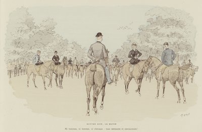 Illustrasjon for London Life by Mars av Maurice Charles Mathieu Bonvoisin