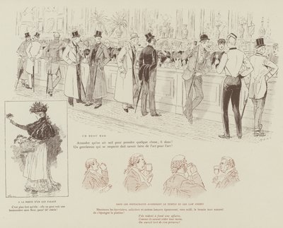 Illustrasjon for London Life by Mars av Maurice Charles Mathieu Bonvoisin