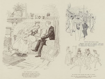 Illustrasjon for London Life by Mars av Maurice Charles Mathieu Bonvoisin