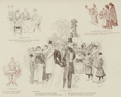 Illustrasjon for London Life by Mars av Maurice Charles Mathieu Bonvoisin