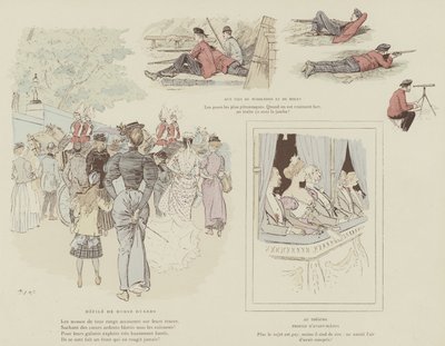 Illustrasjon for London Life by Mars av Maurice Charles Mathieu Bonvoisin