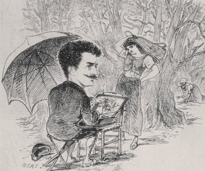 Rops maler olivenplukkerne sine, 1877 av Maurice Charles Mathieu Bonvoisin