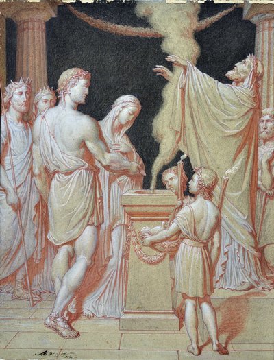 The Wedding of Hercules (tegning) av Maurice De Vaines