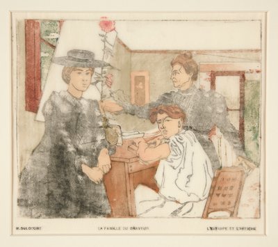 Gravørens familie av Maurice Delcourt