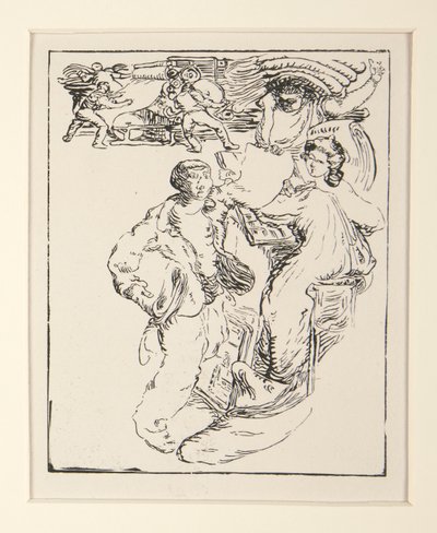 Gateselgerne i La Pensee; Camelot og papir, s. 29 av Maurice Delcourt