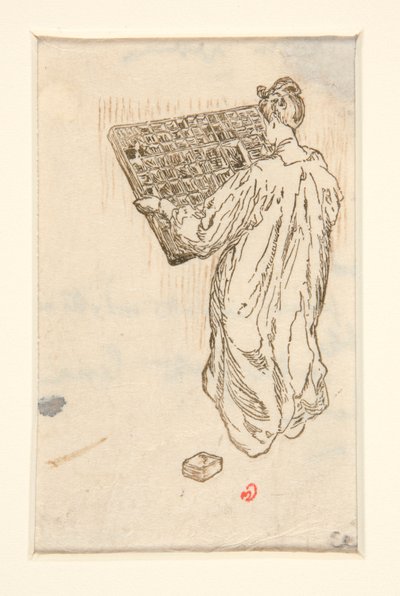 Gateselgerne i La Pensee, illustrasjon, s. 57 (redusert versjon) av Maurice Delcourt