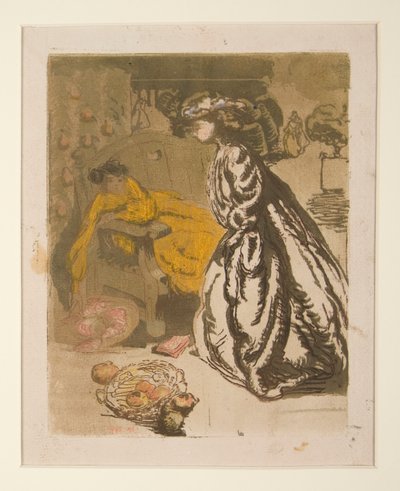 To kvinner i en park av Maurice Delcourt