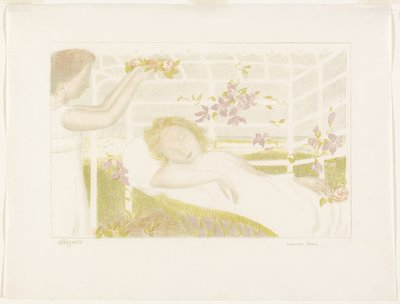 Allegory, tallerken en fra Love av Maurice Denis