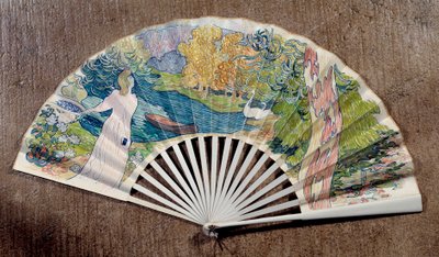 Forlovelsesvifte, dekorert av Maurice Denis (1870-1943) 1891 av Maurice Denis