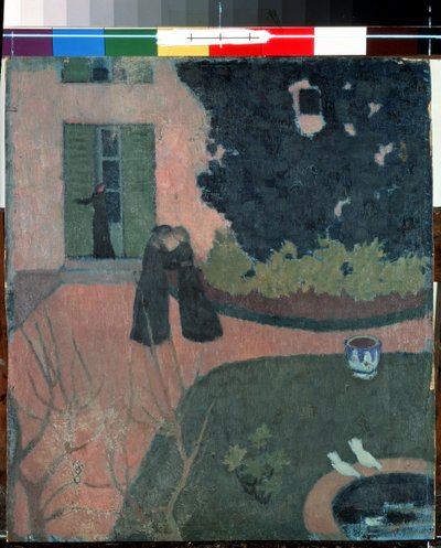 Besøket. Maleri av Maurice Denis (1870-1943), rundt 1892-1893. Størrelse: 37,5x33cm. Olje på lerret. Art Nabis. Eremitasjemuseet, St. Petersburg av Maurice Denis