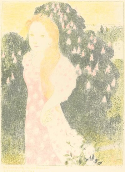 Skumringene har en mykhet av gammel maling av Maurice Denis