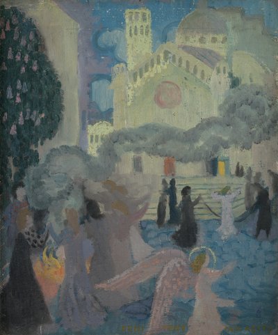 Penance, ca. 1896 (olje om bord) av Maurice Denis