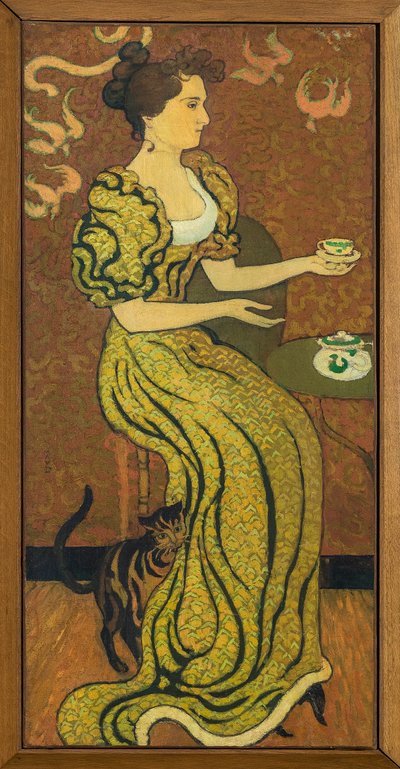 Portrett av Madame Ranson ved katten rundt 1892 (olje på lerret) av Maurice Denis