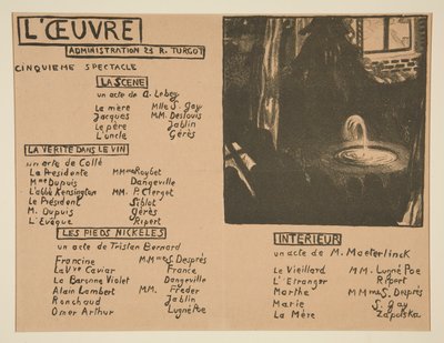 Program for teateret til L av Maurice Denis