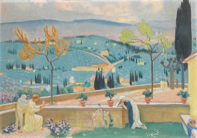 Bebudelsen i Fiesole, 1928 av Maurice Denis