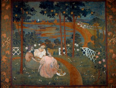 The Day of Chivalry Project for Tapestry av Maurice Denis (1870-1943) 1898 av Maurice Denis