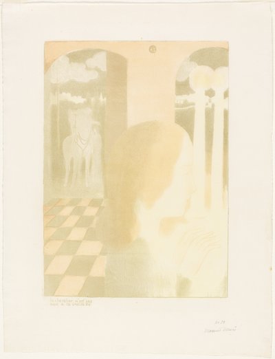The Knight Did Not Die at the Crusade, plate fem fra Love av Maurice Denis