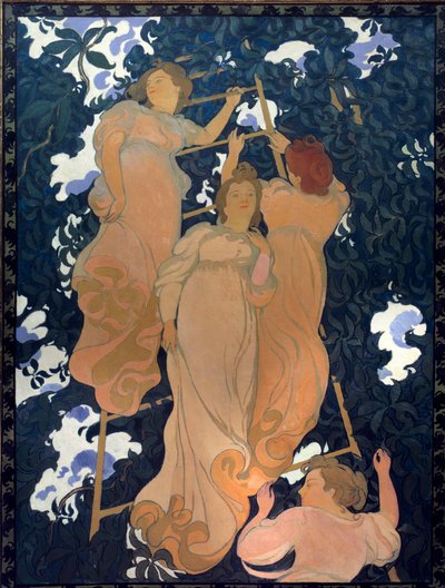 Scale in the Foliage Canvas limt på papp for tak av Maurice Denis