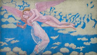 The Story of Psyche, Panel VII. Amor som bærer psyke opp til himmelen av Maurice Denis