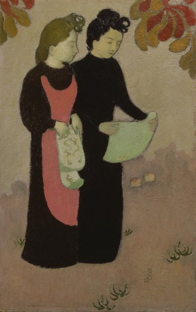 De to søstre, 1892 (panel) av Maurice Denis