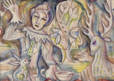 Harlequin, ca. 1940-41 (akvarell på papir) av Maurice Denton Welch