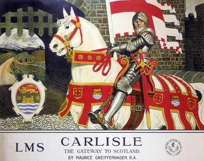 «Carlisle: Porten til Skottland», LMS-plakat av Maurice Greiffenhagen