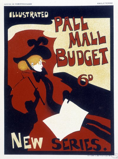 Plakat for "" Illustrated Pall Mall"" av Maurice Greiffenhagen