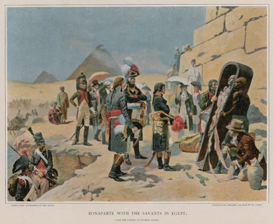 Bonaparte med frelserne i Egypt av Maurice Henri Orange