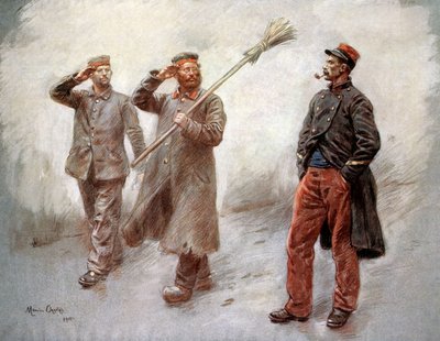I tysk fangeleir i Dinan (Bretagne, Frankrike) tegning av Maurice Orange av Maurice Henri Orange