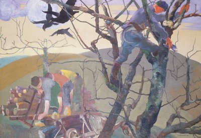 The Wood Gatherers (olje på lerret) av Maurice Langaskens
