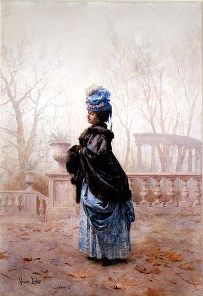 En elegant dame av Maurice Leloir