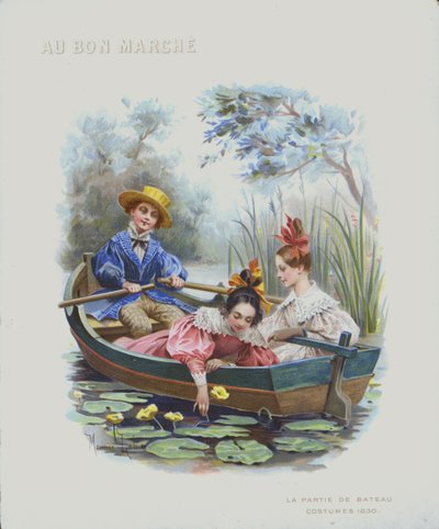 Båtliv, kostymer fra 1830 (chromolitho) av Maurice Leloir