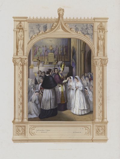 Bekreftelse (akvatint) av Maurice Leloir