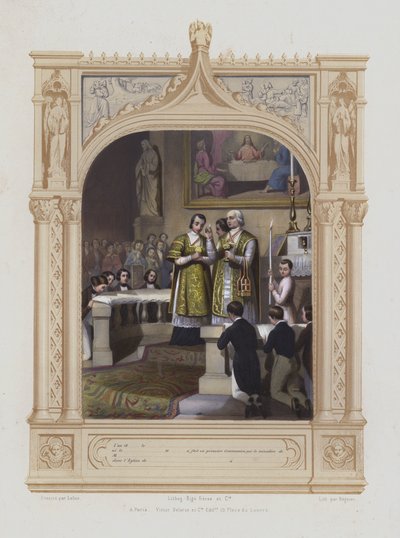 Første nattverd (akvatint) av Maurice Leloir