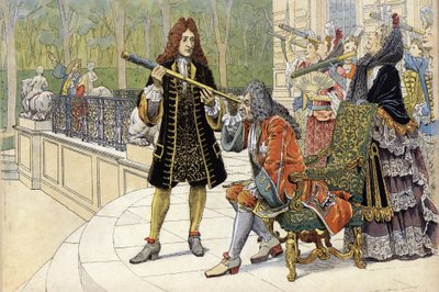 Hjelp av Jacques Cassini dit Cassini II (1677-1756) Ludvig XIV dit le Kong Soleil (Kong Soleil eller Ludvig den store av Maurice Leloir