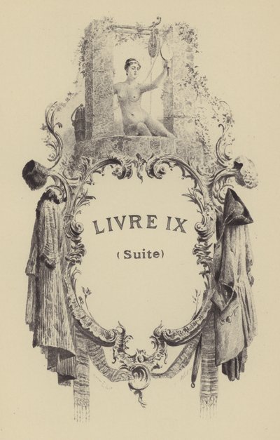 Illustrasjon for bok IX av Jean-Jacques Rousseaus bekjennelser (gravering) av Maurice Leloir