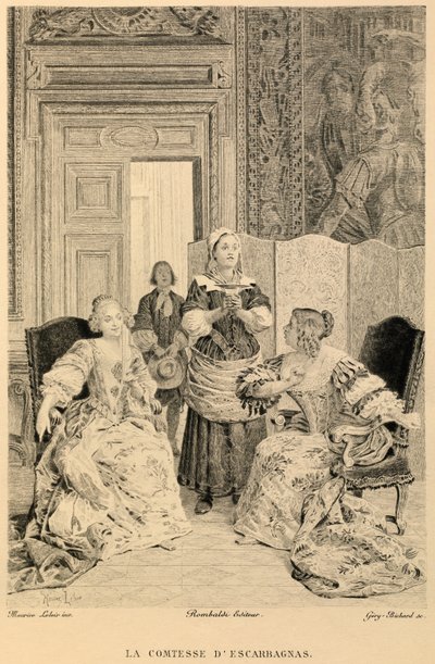 Grevinnen av Escarbagnas av Molière av Maurice Leloir